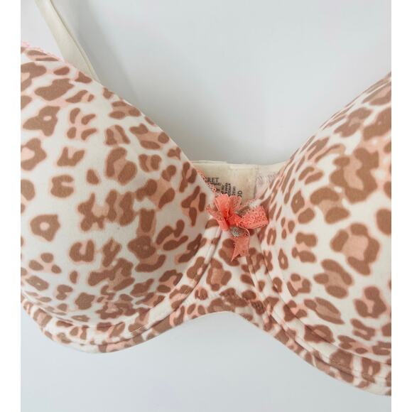 Body by VICTORIA Leopard Print Lined Demi Bra Victoria’s Secret Bra 34DD - Picture 6 of 6